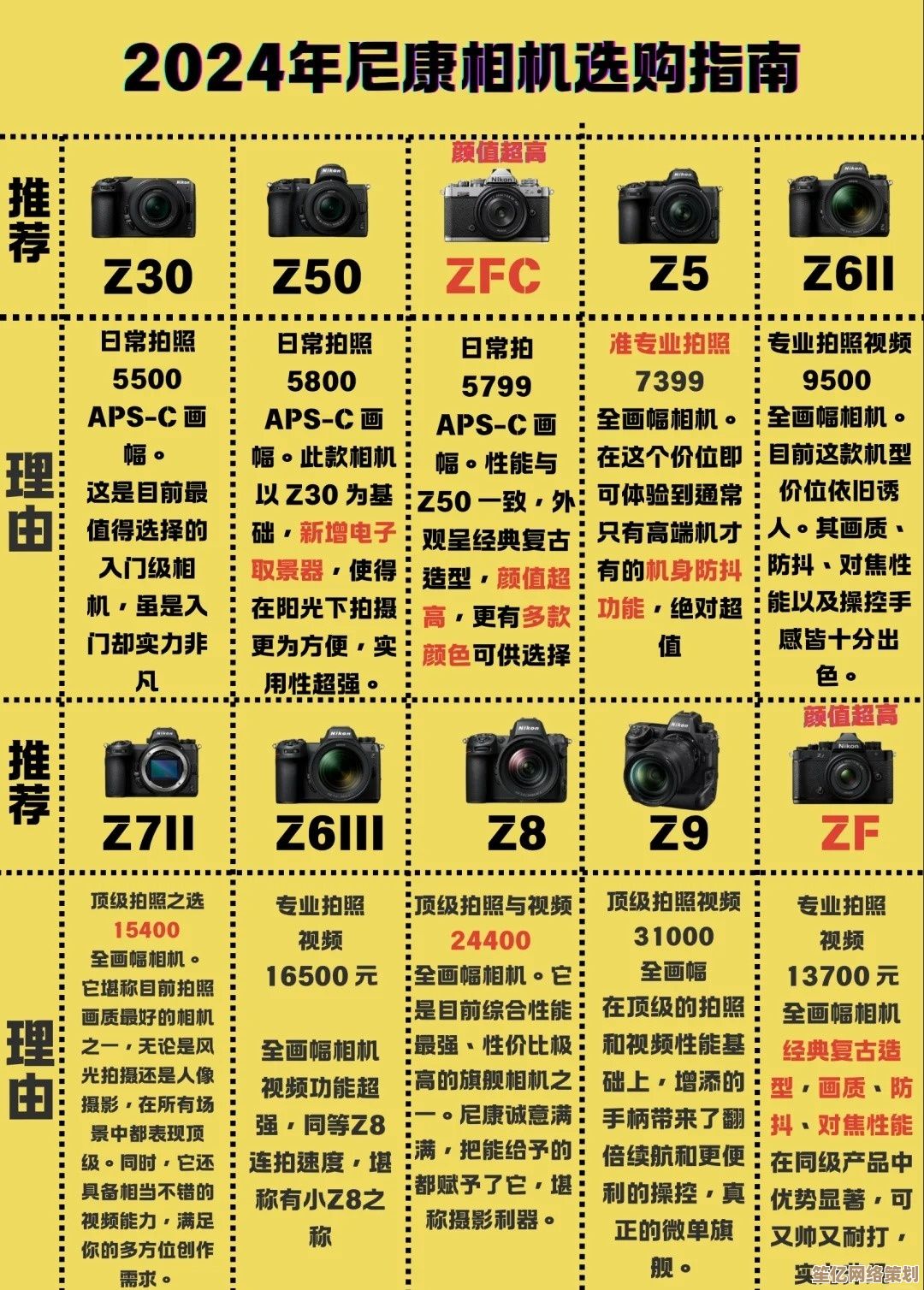 高效读懂尼康相机天梯图：从入门到精通的选择策略