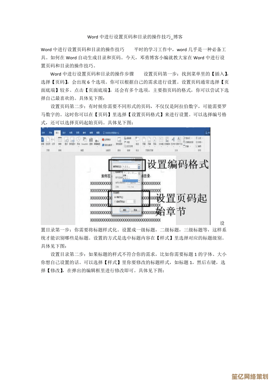 掌握Word页码自定义设置的关键步骤与实用技巧
