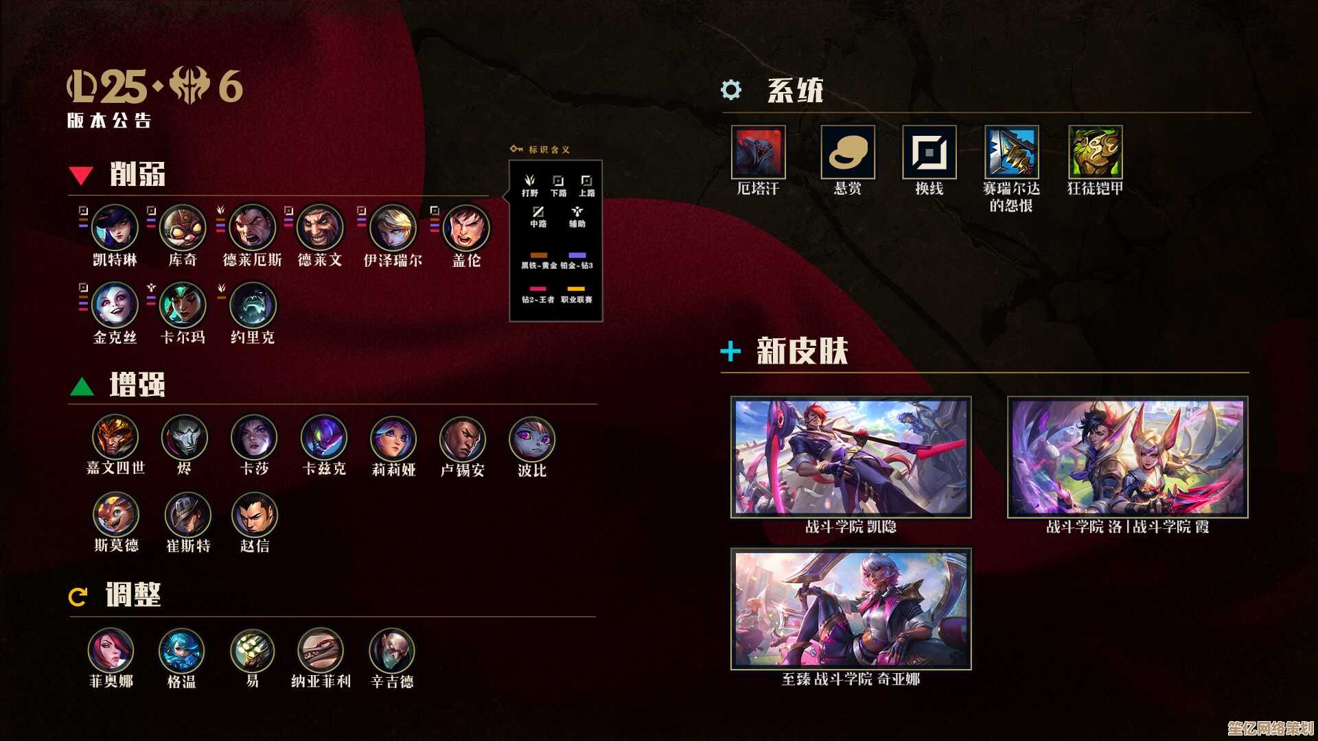 LOL2025年斗魂竞技场25.6版本平衡调整全解析，新赛季战术风向标！