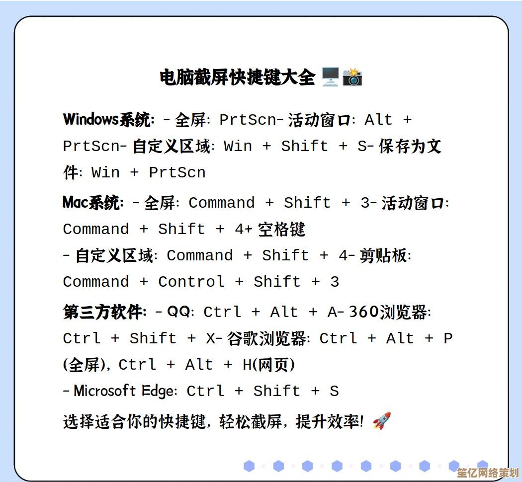 电脑快捷键截图全攻略：轻松学会快速捕捉屏幕