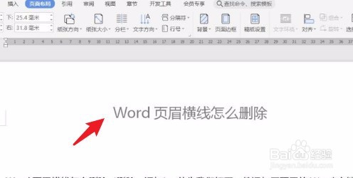 Word与WPS中删除页眉横线的操作指南