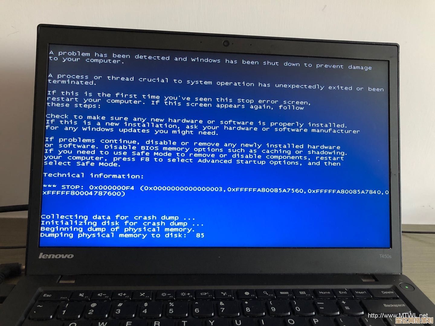 电脑蓝屏代码0x000000f4的详细分析与故障排除指南