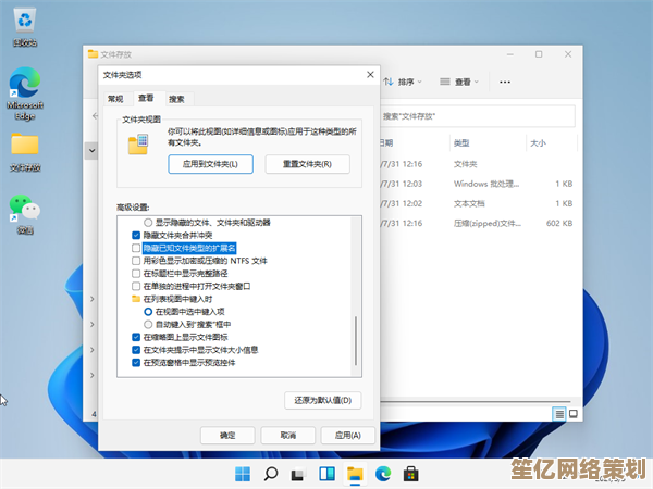 Win11系统如何显示文件扩展名？详细操作步骤与注意事项解析