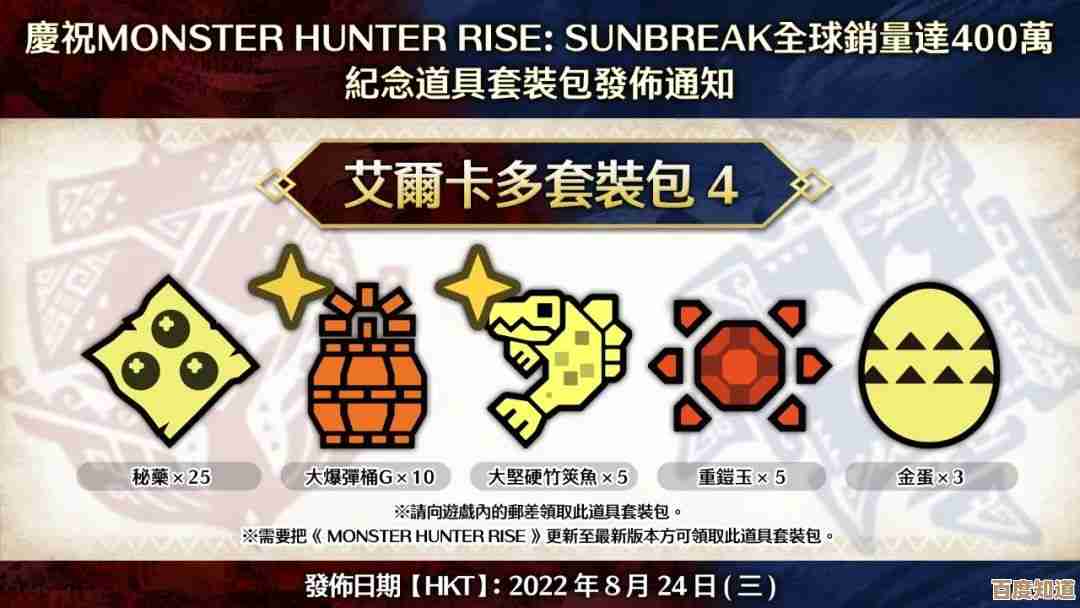 怪物猎人 荒野的特典道具包别急着丢，攻略和用法随手记…