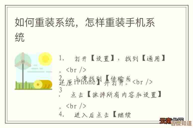 手机系统重装全攻略：一步步教你如何安全操作