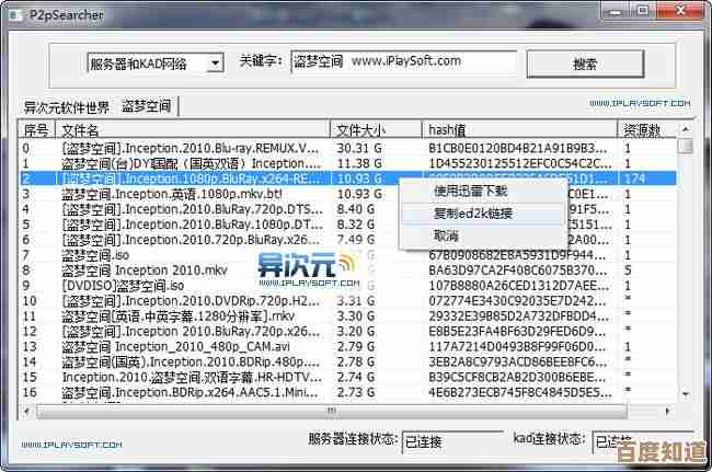 便捷高效的P2P资源搜索工具[p2psearcher]轻松获取所需文件