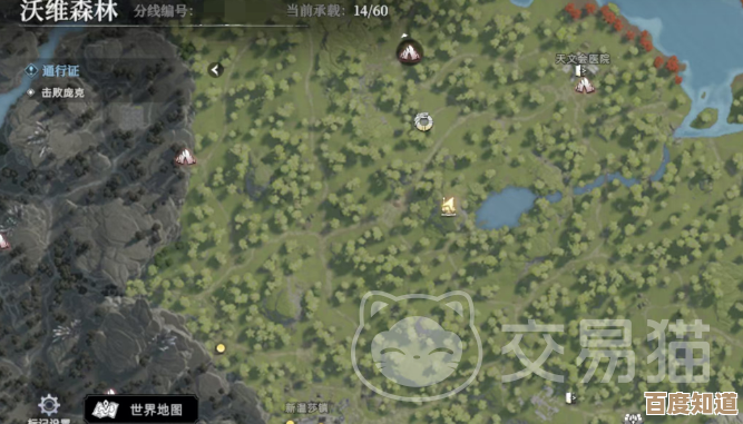 荒原曙光沃维森林藏宝图全收录,位置笔记乱写着.