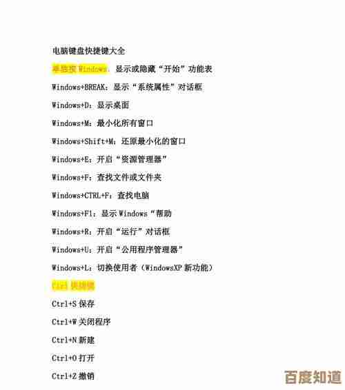 电脑高手必备：最全键盘快捷键指南与高效使用技巧