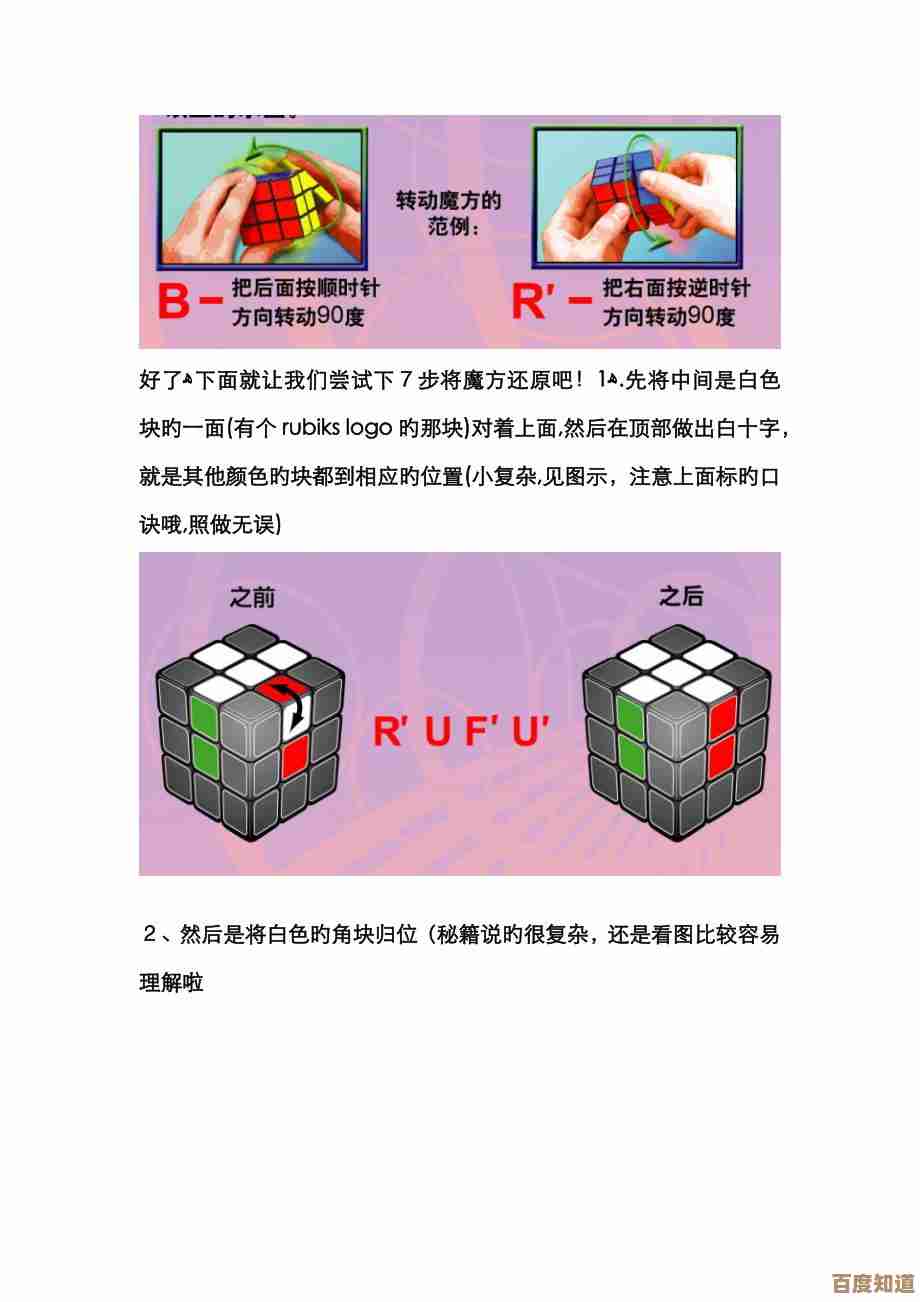 轻松学会魔方还原：超详细步骤与高效手法大公开！
