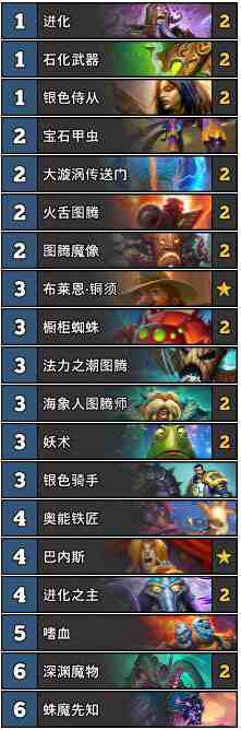 《炉石传说》多系进化萨卡组推荐,这套费不高玩法有点骚,实战还得. 《炉石传说》多系进化萨卡组推荐,这套费不高玩法有点骚,实战还得.