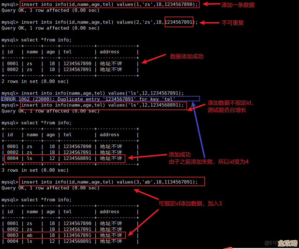 MySQL数据库管理里头，学生信息系统StudB的那些事儿和操作细节分享